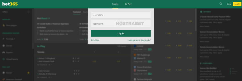 bet365 login desktop