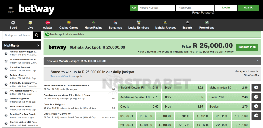 betway daily mahala jackpot