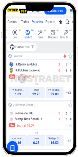 app futebol cyberbet ios