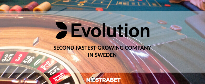 evolution gaming - second fastest growing company in sweden