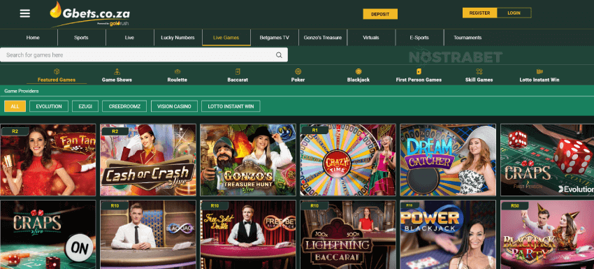 Gbet Casino ZA