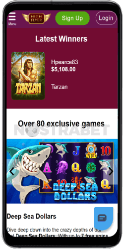 High Flyer casino mobile version