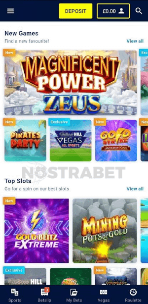 william hill casino games on mobile