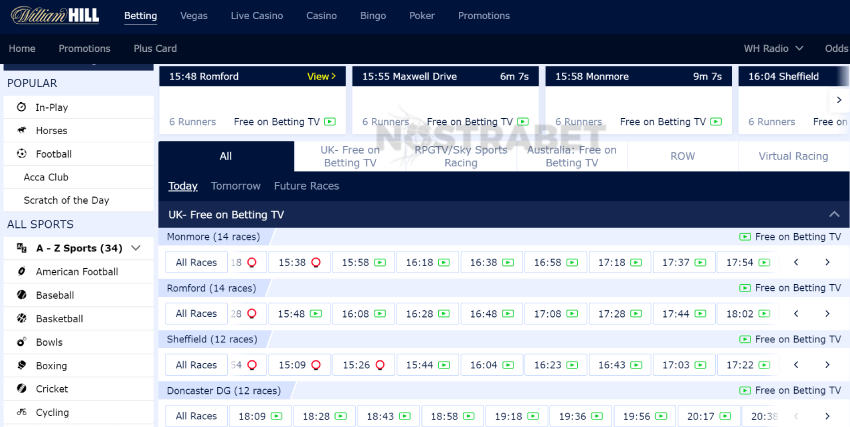 william hill greyhounds betting